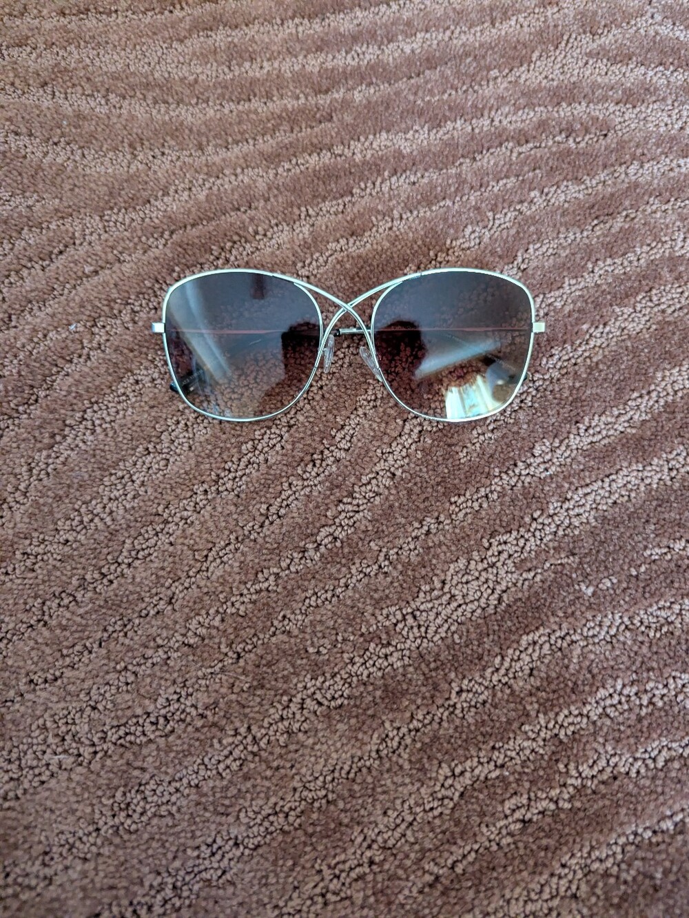 & Other Stories Silver Frame Gradient Lens Women's Sunglasses